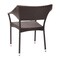Merrick Lane Cheri Fade and Weather Resistant Modern PE Rattan Patio Dining Chair with Reinforced Steel Frame